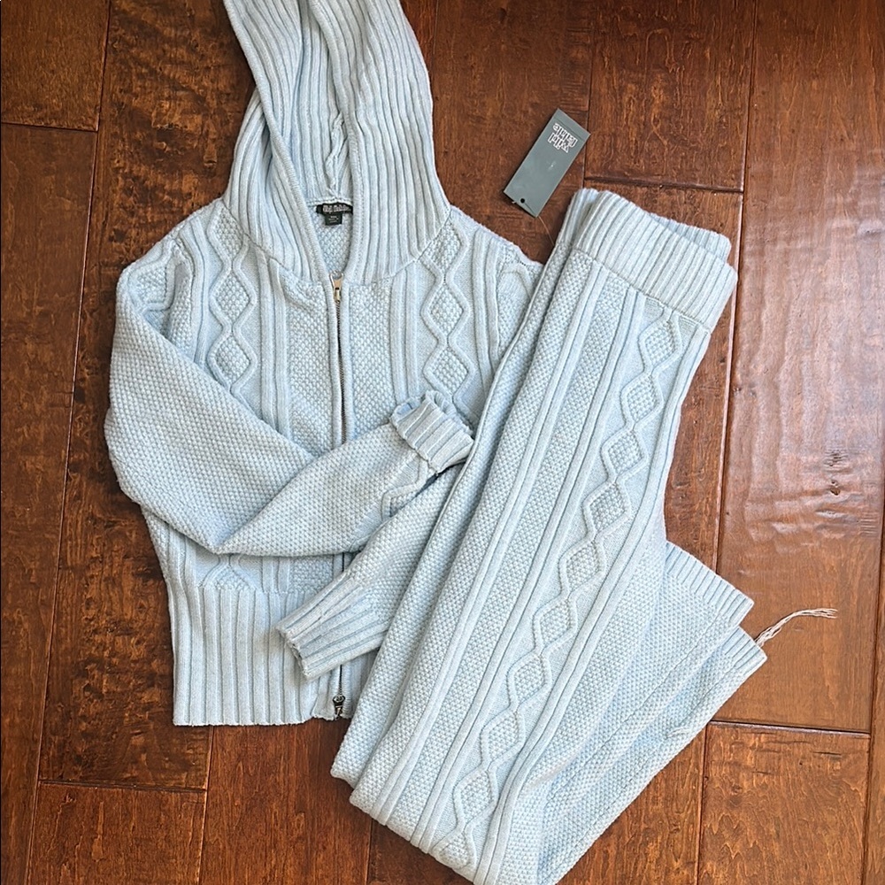 Target Women's Light Blue Knit Lounge Set